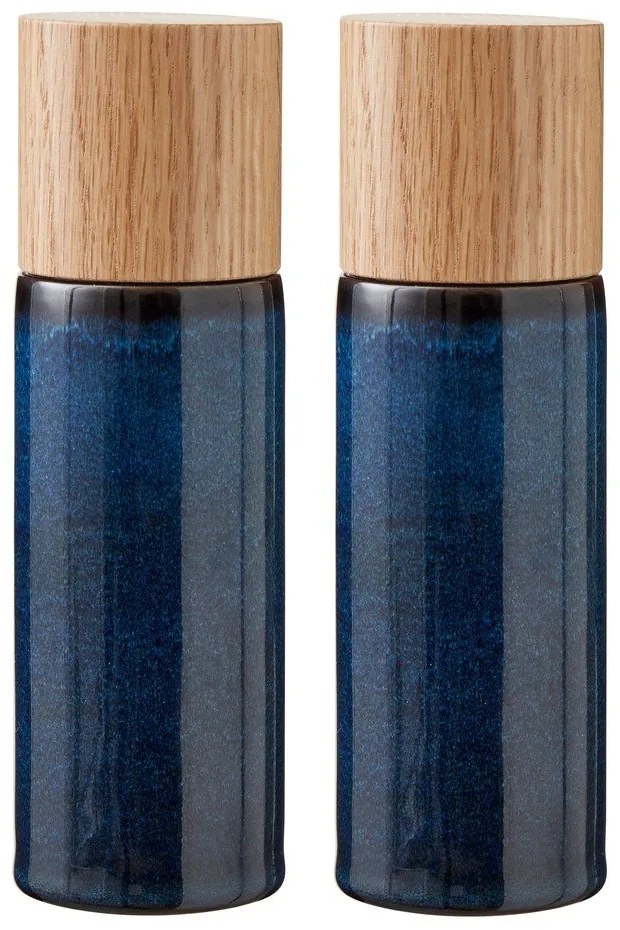 Set macina pepe e sale blu scuro in ceramica 2 pz Gastro Blue – Bitz