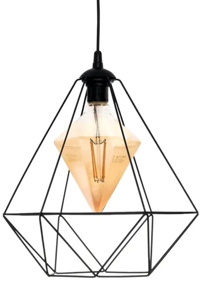 Lampadario LED su corda ALAMBRE 1xE27/4W/230V nero