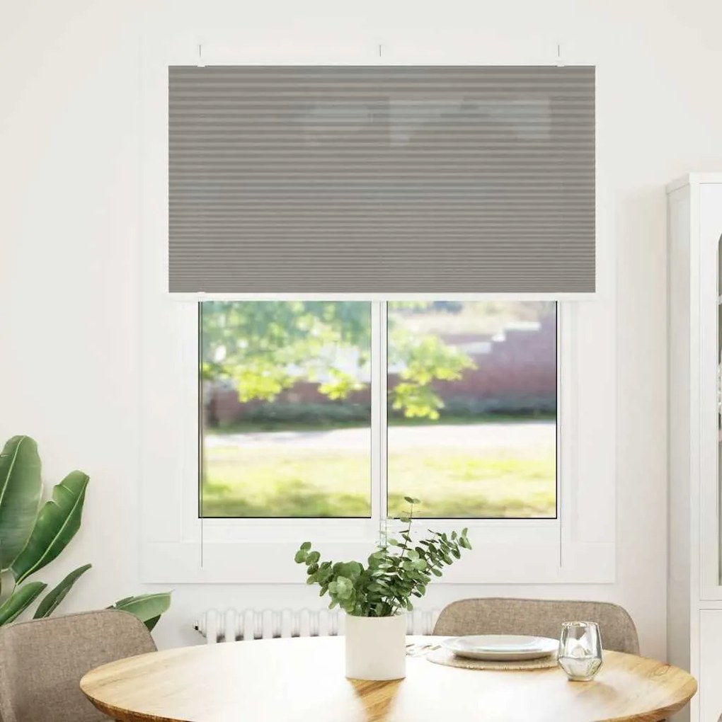 Tenda Plissettata Antracite 105x100cm Larghezza Tessuto 104,4cm /