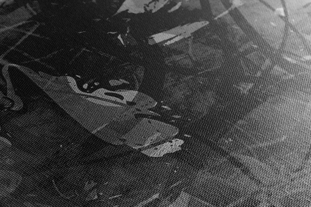 Stampa su tela – Pittura mediatica moderna in bianco e nero