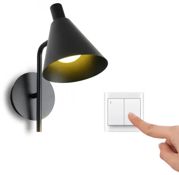 Brilagi - Applique a LED LUCERA LED/3W/230V nero