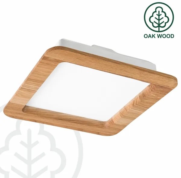 Lampada LED da incasso WOODY SPOT LED/17W/230V 3000K quercia 18,5x18,5 cm