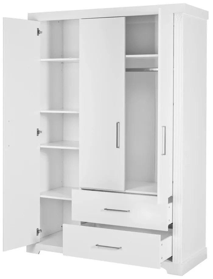 Armadio bianco per bambini 139x199 cm Maxi - Roba