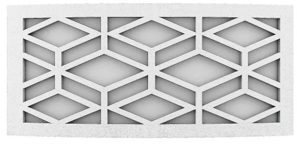 Applique Slim per Esterni con Griglia decorativa IP65 - E27 Bianca Colore del corpo Bianco