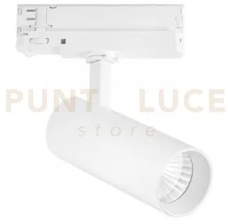 Faro binario plane in alluminio bianco led 20w 4000k 120lm 149x160c...