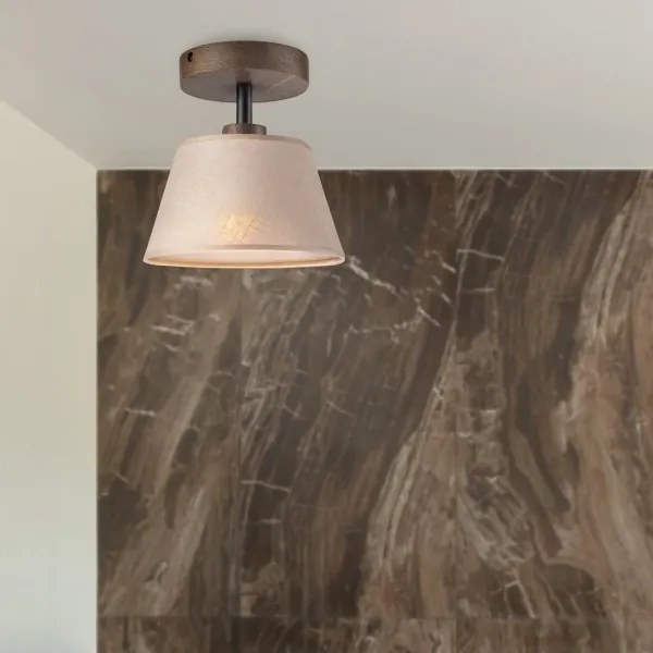 Brilagi - Lampadario LED ANTHONY 1xE14/60W/230V noce/beige