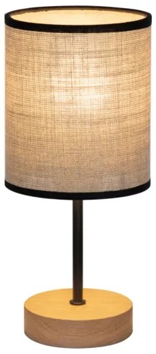 Spot-Light 77771974 - Lampada da tavolo NEGRO 1xE27/25W/230V rovere