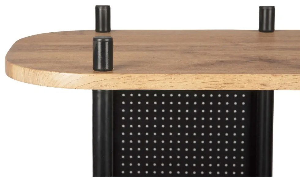 Scaffale in acciaio nero Sole, 80 x 83,5 cm - Leitmotiv