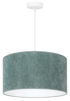 Duolla - Lampadario a sospensione con filo CORDUROY 1xE27/15W/230V diametro 40 cm azzurro