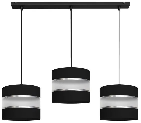 Lampadario su filo HELEN 3xE27/15W/230V nero