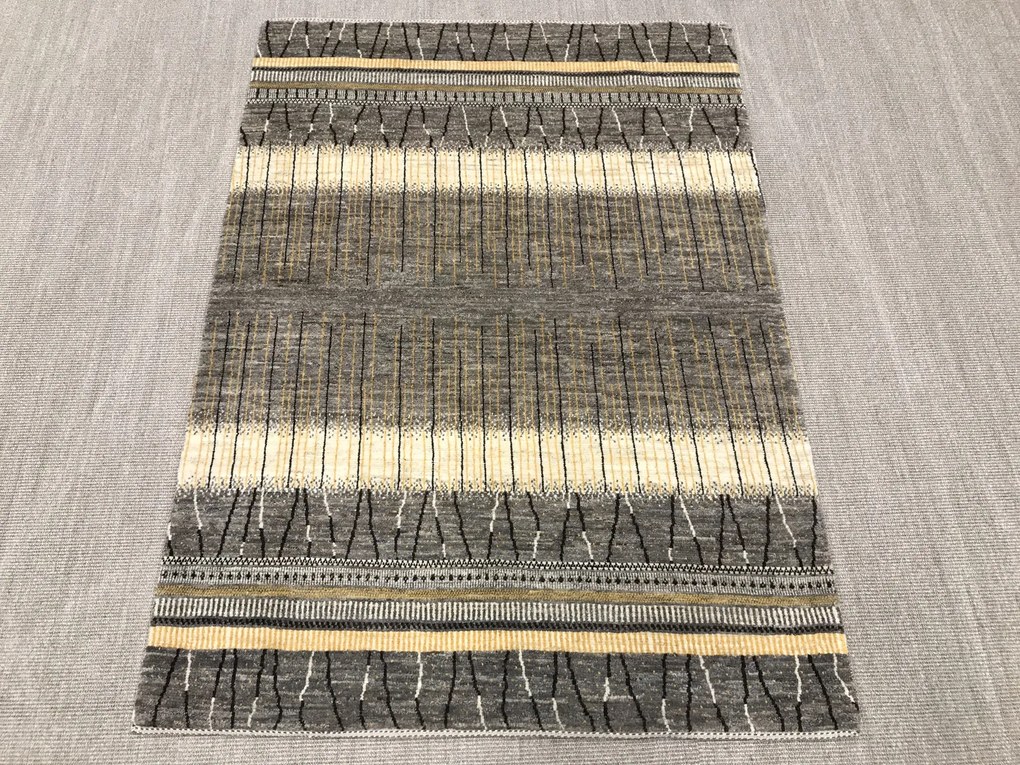 Loribaft Tappeto 140x200 Beige (Iran) Annodato A Mano