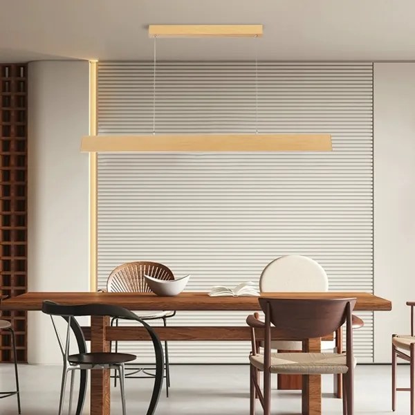 Brilagi - Sospensione LED dimmerabile su cavo SLIMLINE LED/40W/230V 3000-6000K finitura rovere + telecomando