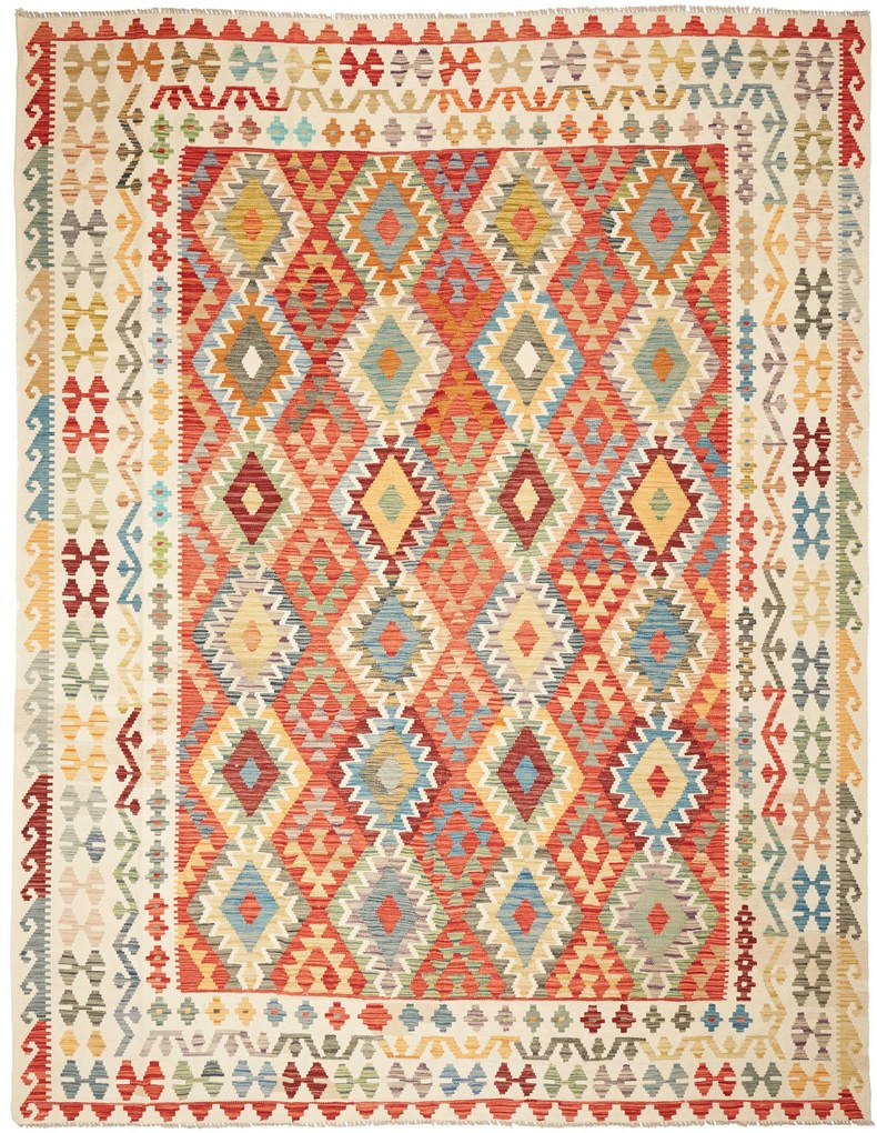 Kilim Tappeto 340x270 (Pakistan) Tessuto A Mano