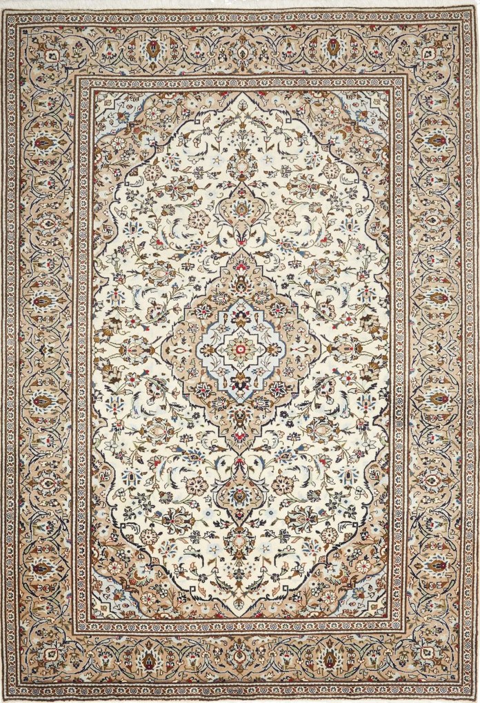 Kashan Tappeto persiano 290 x 200 Beige (Iran) Annodato A Mano