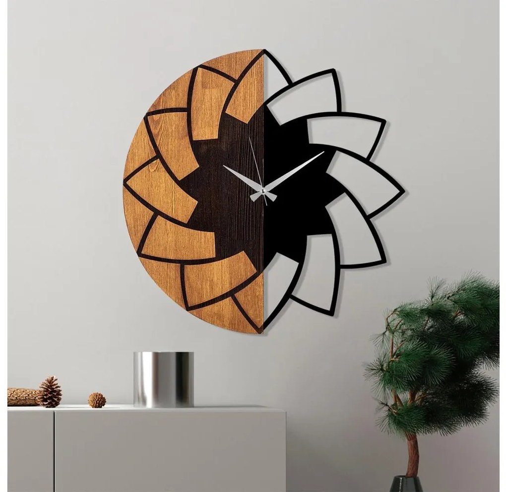 Orologio da parete diametro 56 cm 1xAA legno/metallo