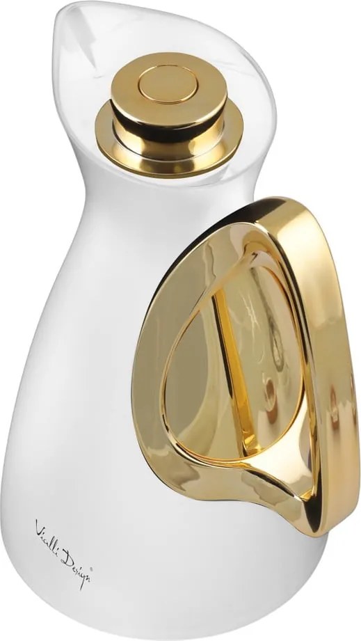 Borraccia termica bianca/dorata 1 l Alessia – Vialli Design
