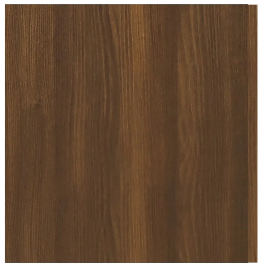 Armadietto a Parete Rovere Marrone 80x39x40cm Legno Multistrato