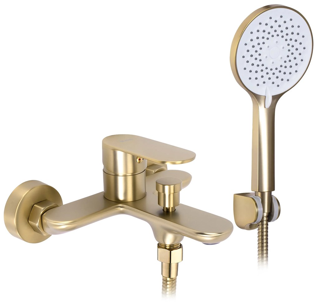 Rubinetto da vasca REA DROP Brush Gold