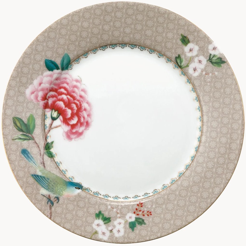 Set di 6 piatti da colazione in porcellana Blushing Birds
