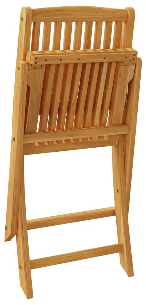 Set da pranzo per giardino 3 pz in legno massello di acacia