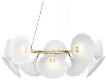 Petalii 10 Lampadario White/Polished Brass - Nuura