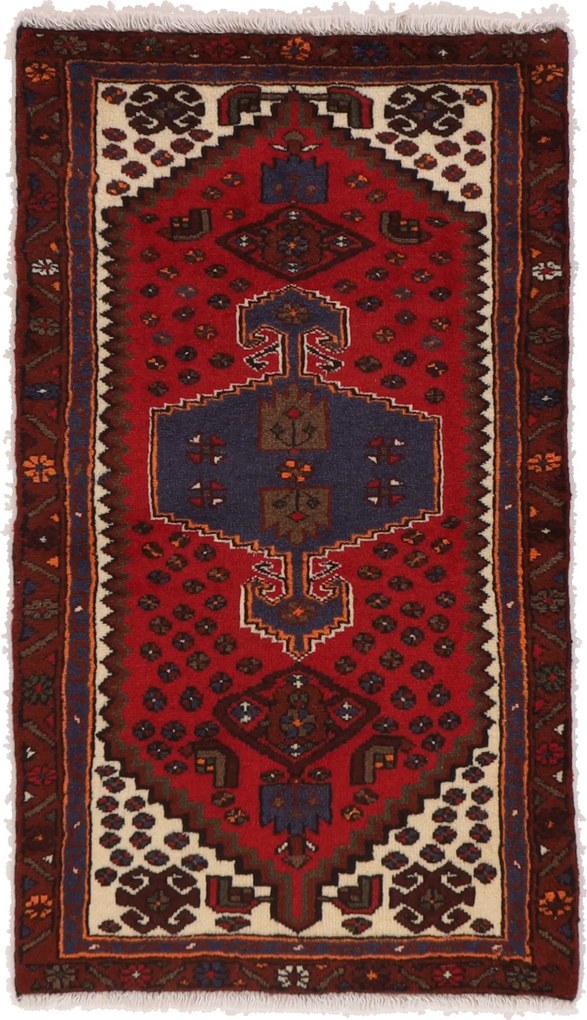 Hamedan Tappeto 130x70 (Iran) Annodato A Mano