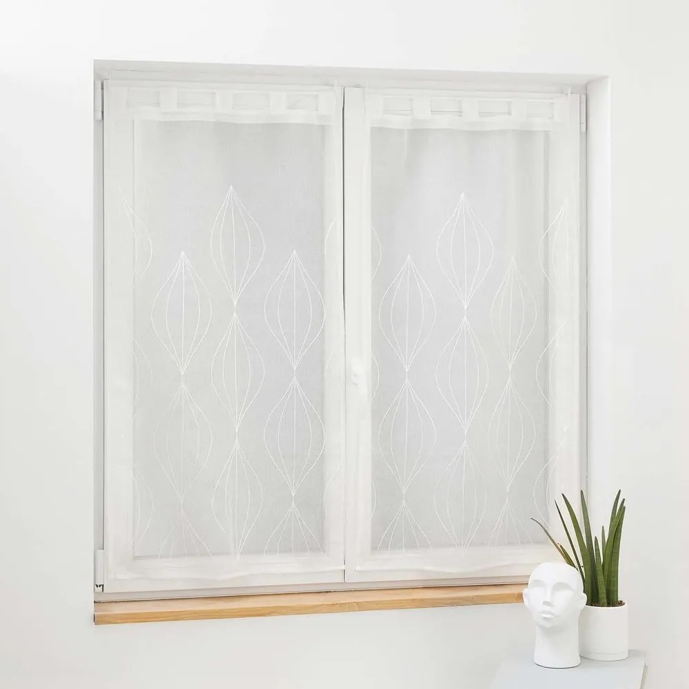 Set di 2 tende in voile bianco 60x90 cm Galactee - douceur d'intérieur