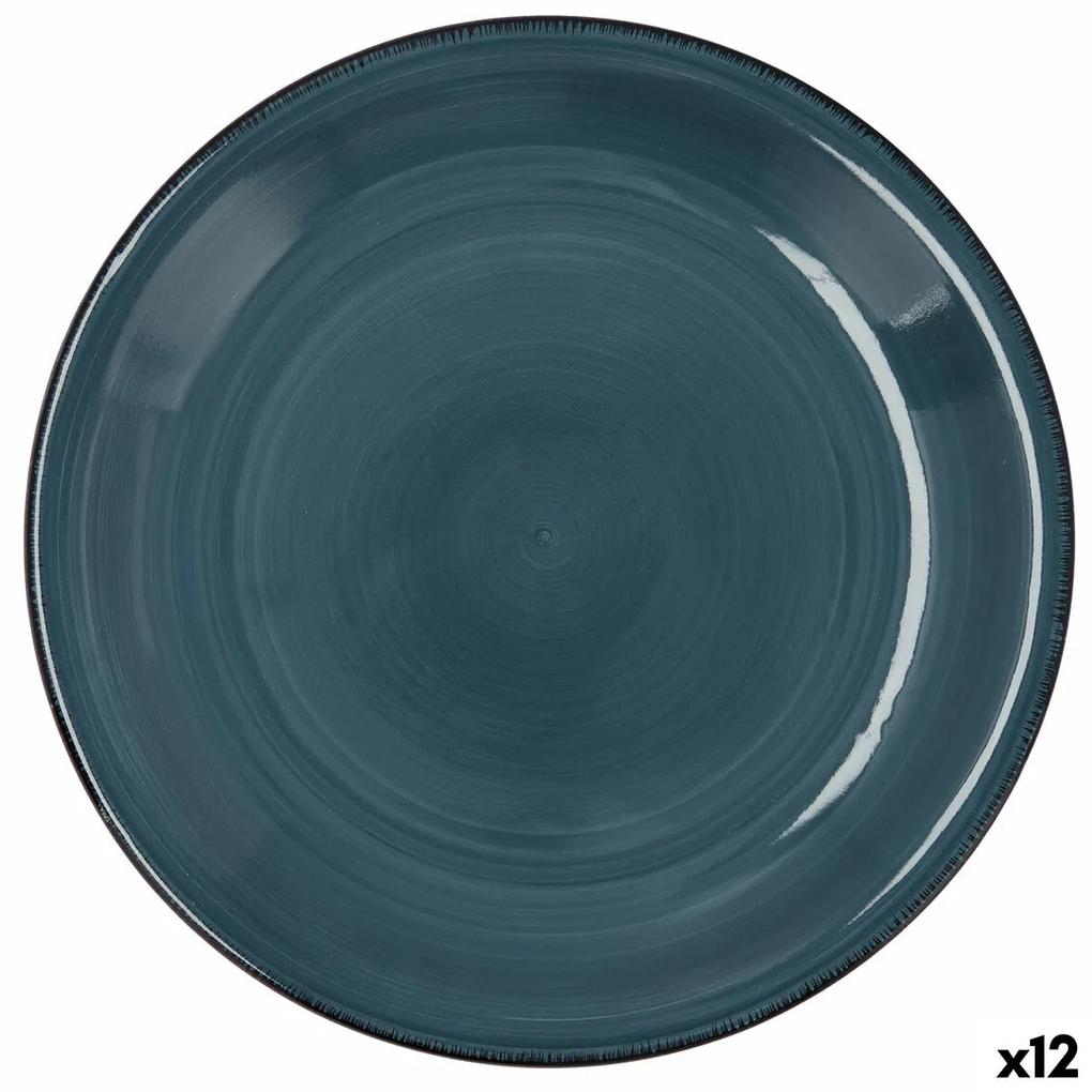 Piatto Piano Quid Vita Ceramica Azzurro (Ø 27 cm) (12 Unità)