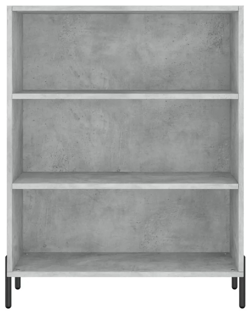 Credenza Grigio Cemento 69,5x34x180 cm in Legno Multistrato