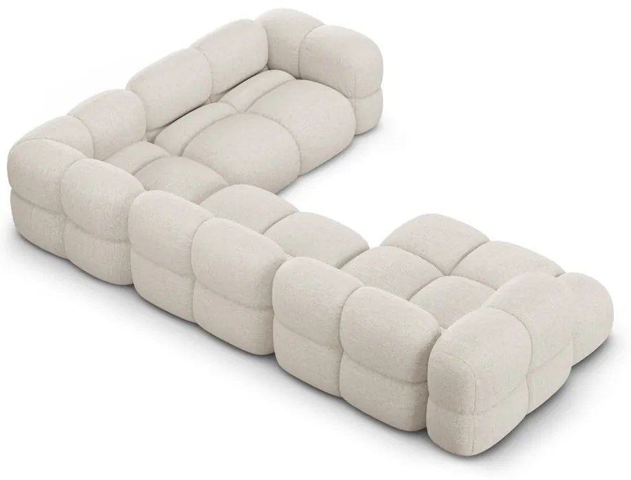 Divano angolare beige (con penisola a destra/a U) Loretto – Cosmopolitan Design