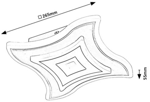 Rabalux 6958 - Plafoniera LED TANELI LED/20W/230V 3000/4000/6000K
