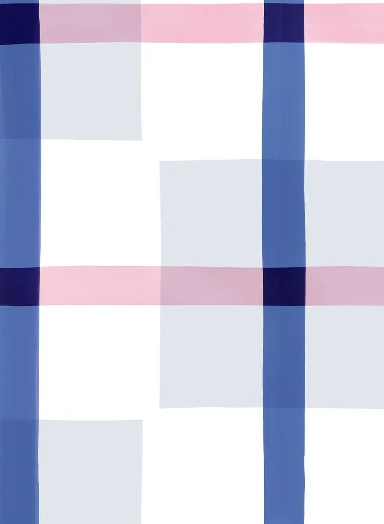 Rebel Walls Carta da parati panoramica Outside The Box - Blue/ Pink