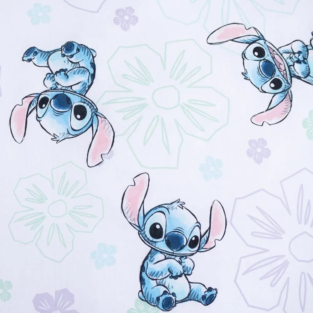 Set copripiumino e federa da bambini bianco in cotone per letto singolo 140x200 cm Lilo and Stitch "Ohana White" – Jerry Fabrics