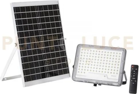 Proiettore glaser 3500lm 4000k con pannello solare batteria 3.2v 24...