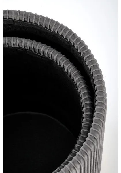 SET 2x Tabacco MONTY diametro 36/66 cm grigio/oro