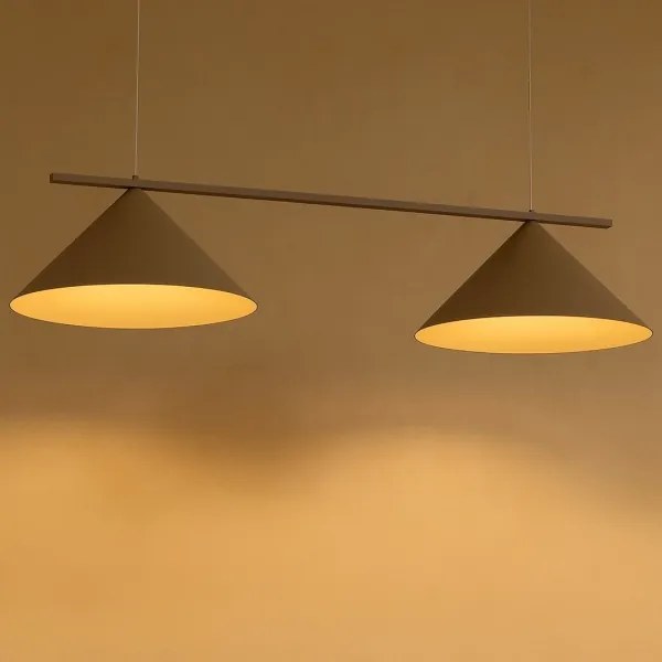 Lampadario a cavo CAPITAL 2xGX53/15W/230V taupe