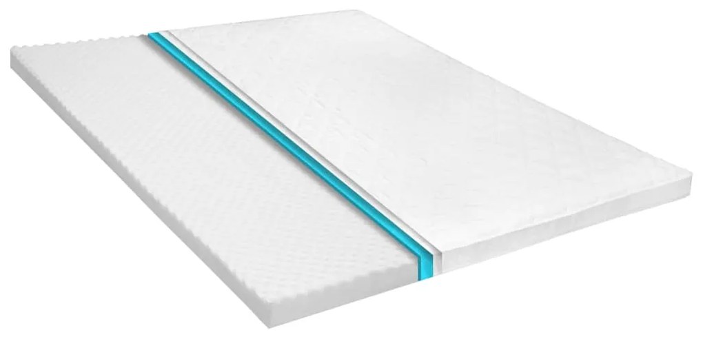 Coprimaterasso 140x200cm Schiuma A Freddo Superficie A Onde 7cm /
