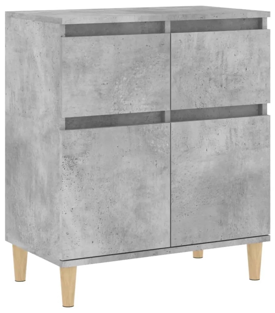 Credenza grigio cemento 60x35x70 cm in legno multistrato