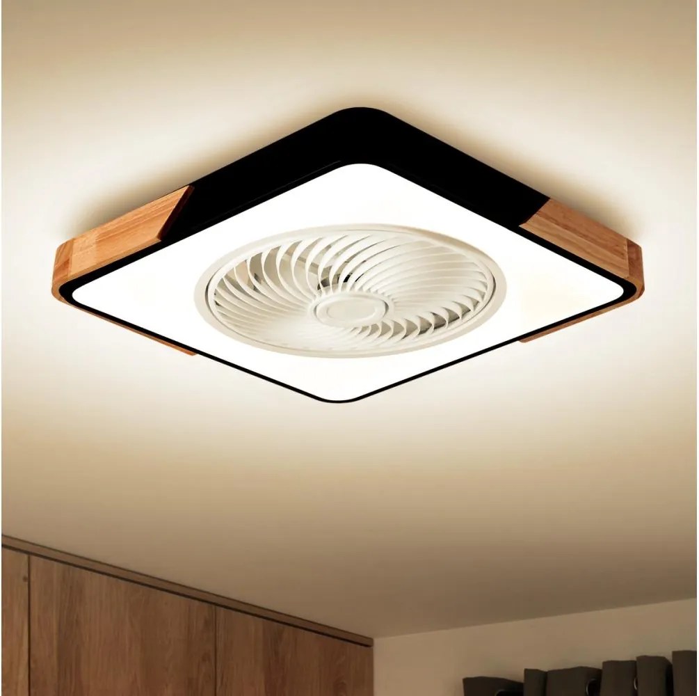 Brilagi-LED Lampada dimmerabile con ventilatore LED 30W 230V 3000-6500K nero/rov