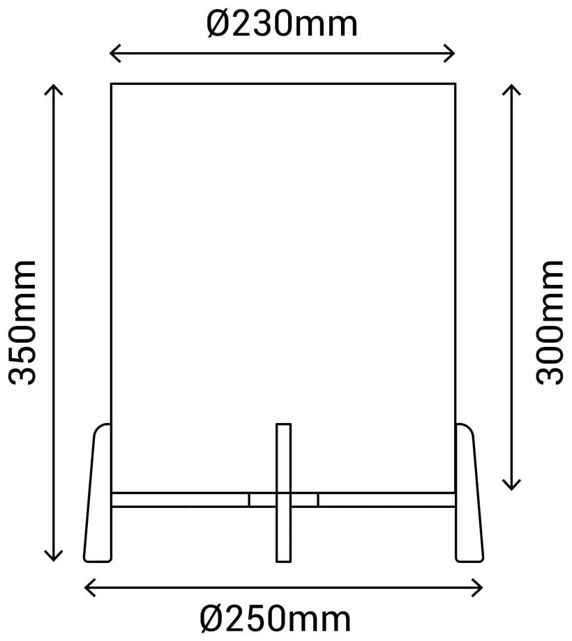 Lampada da tavolo in rattan, altezza 35 cm Wala - SULION