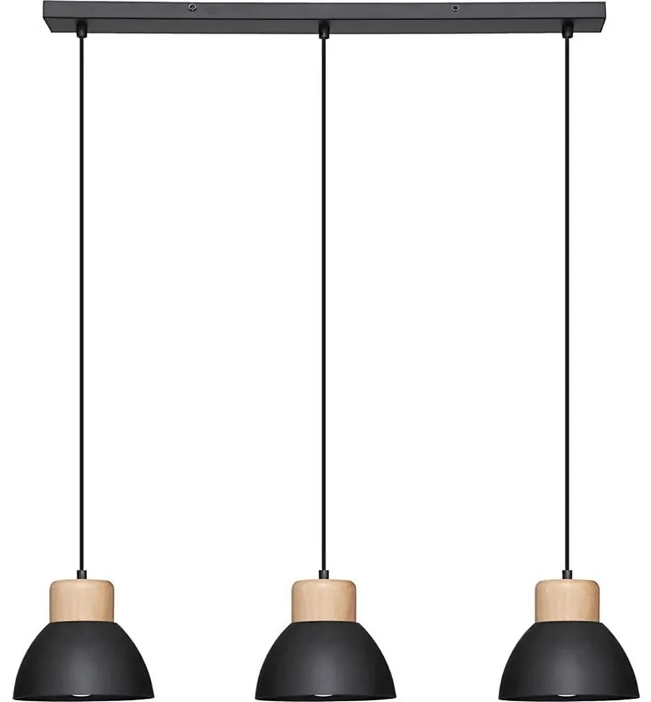 Atmosphera - Lampadario a sospensione con filo DESY 1xE27/40W/230V pino