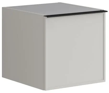 Estensione per mobile da bagno Pixel 1 anta laccato opaco grigio pastello L 40 x H 40 x P 45.5 cm