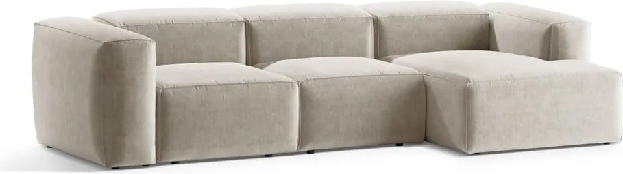 Divano angolare beige (con penisola a destra/con chaise lounge) Bergamo – Cosmopolitan Design