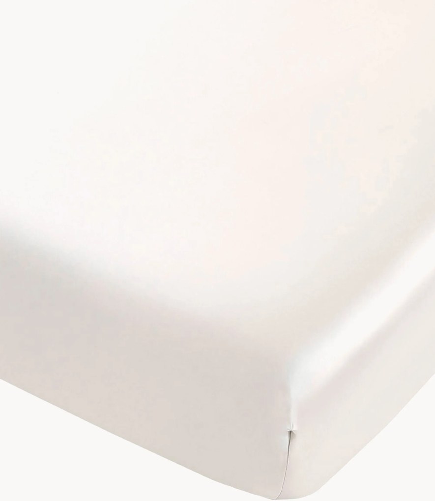 Lenzuolo con angoli in raso di seta di gelso 22 Momme 6A Premium White