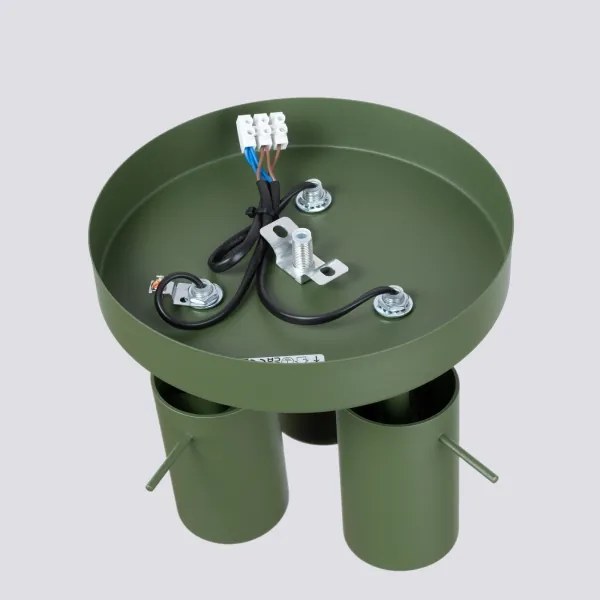 Sollux SL.1503 - Faretto RING 3xGU10/10W/230V verde