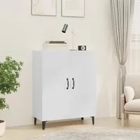 Credenza 70x34x90 cm in Legno Multistrato Bianco Lucido 812111