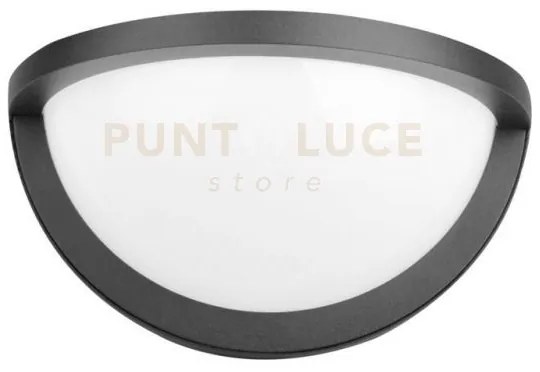 Applique biemissione led detroit nera 10w 700lm 3000k / 4000k ip54 ...