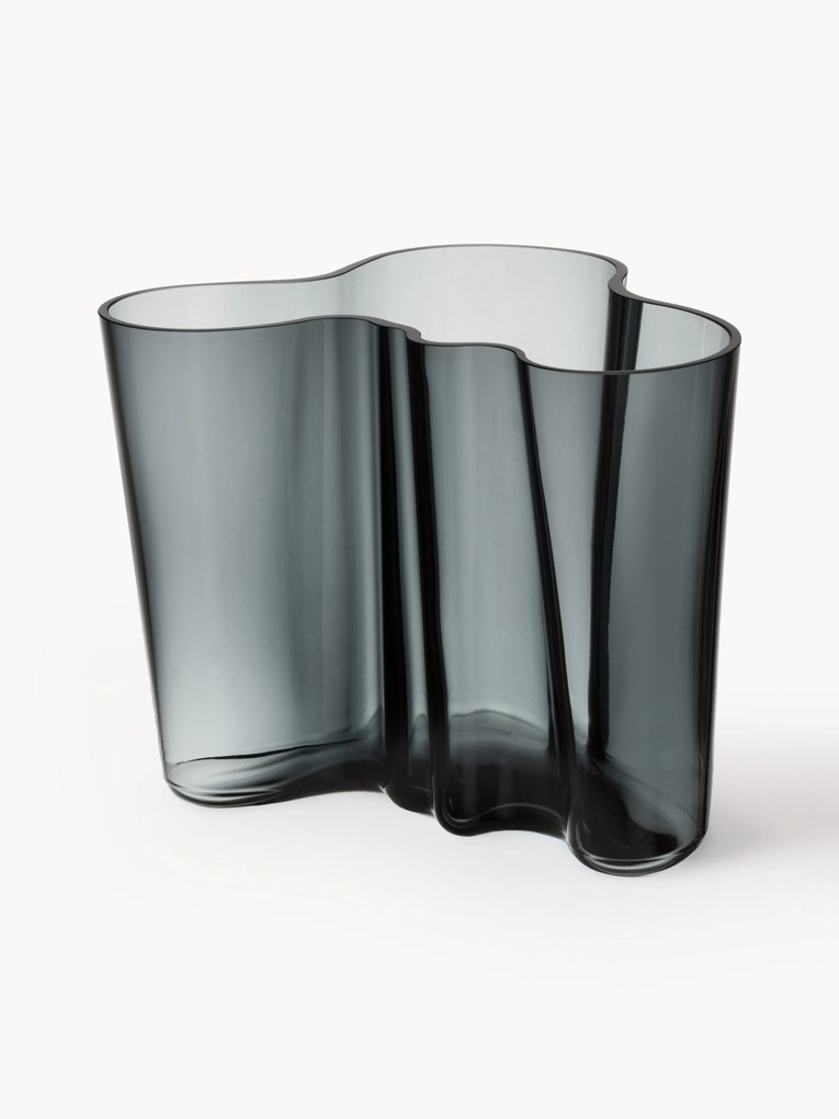 Vaso in vetro soffiato Alvar Aalto, alt. 16 cm