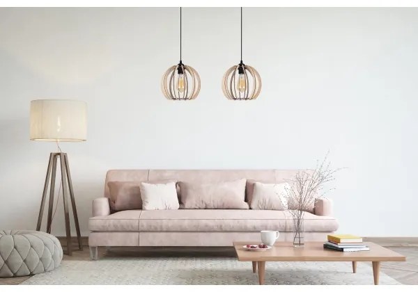 Lampadario su filo DORO 2xE27/60W/230V