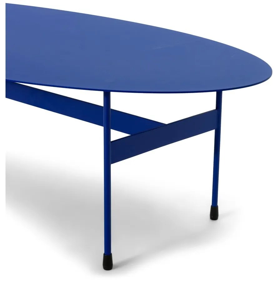 Tavolino da salotto blu in metallo 39x120 cm Mira – Spinder Design